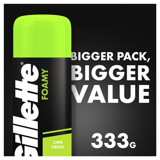 Gillette Shave Foam Lemon/Lime Value Pack 333g