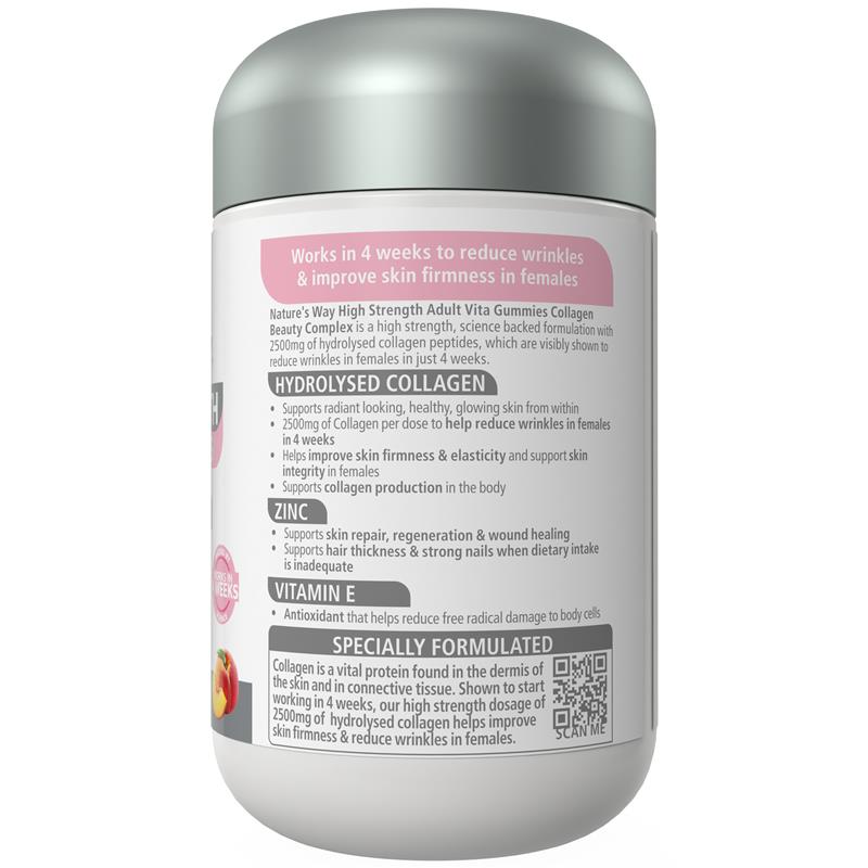 Load image into Gallery viewer, Nature's Way Adult Vita Gummies Sugar Free High Strength Collagen 50 Gummies
