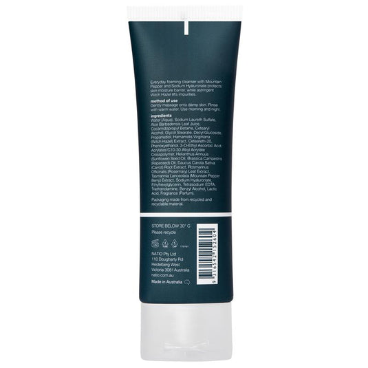 Natio Mens Plus Fresh Face Foam Cleanser 100ml