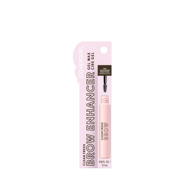 Load image into Gallery viewer, Covergirl Clean Fresh Brow Enhancer Gel Wax 600 Dark Brown
