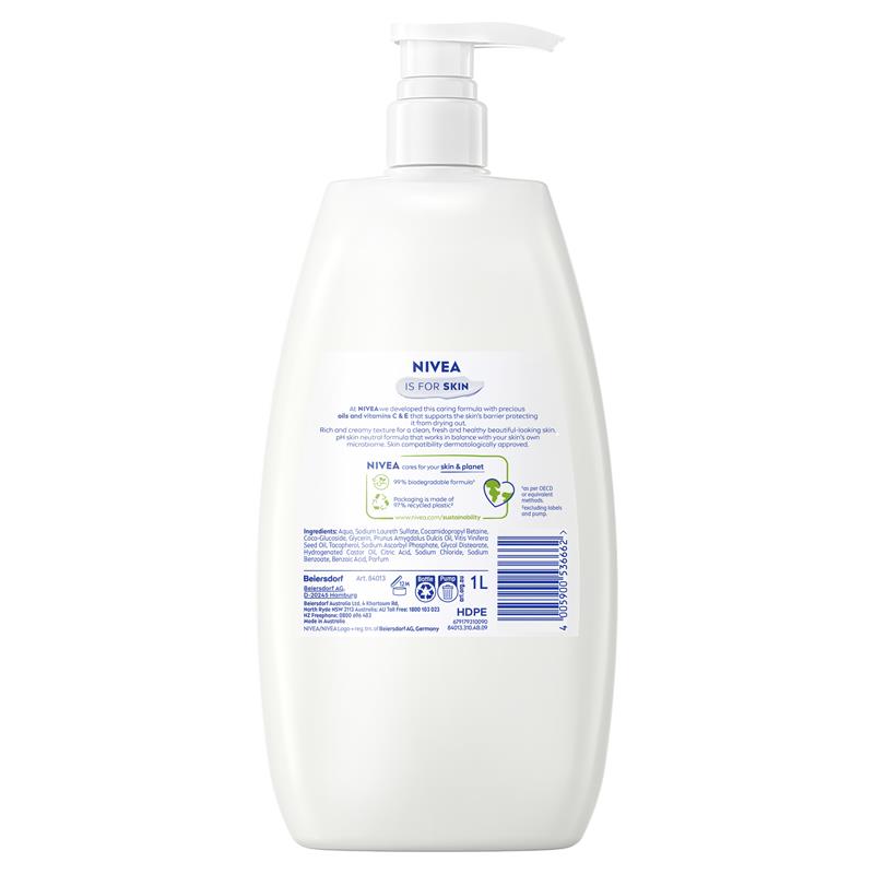 Load image into Gallery viewer, NIVEA Soft &amp; Almond Oil Rich Body Wash 1L
