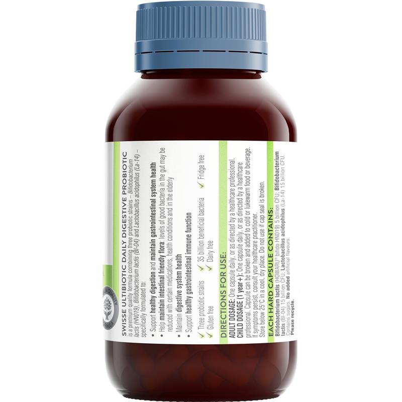 Load image into Gallery viewer, Swisse Ultibiotic Daily Digestive Probiotic 90 Capsules

