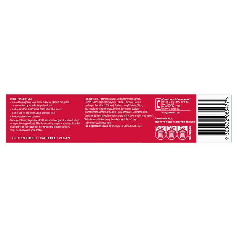 Load image into Gallery viewer, Colgate Toothpaste Optic White Lumionus Express Teeth Whitening 125g

