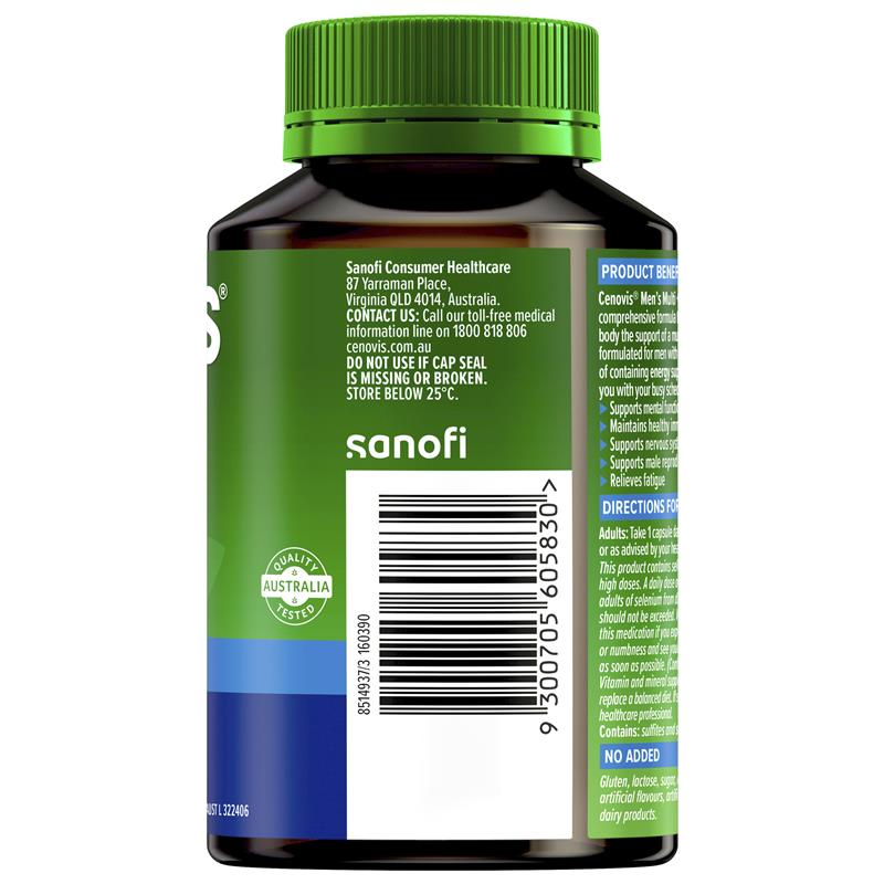 Load image into Gallery viewer, Cenovis Once Daily Men's Multi + Performance 50 Capsules

