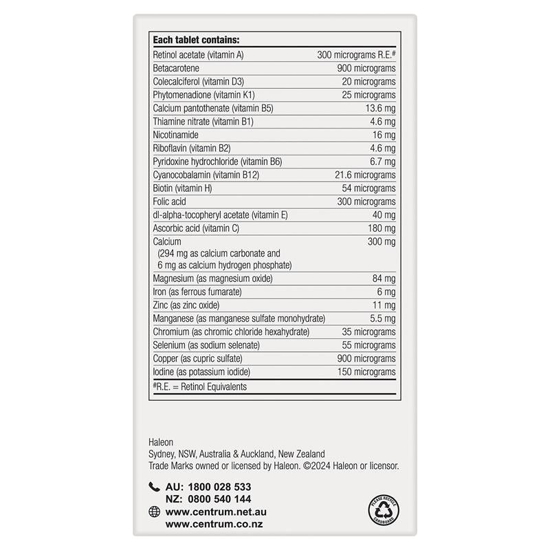 Load image into Gallery viewer, Centrum For Men 90 Tablets Exclusive Size
