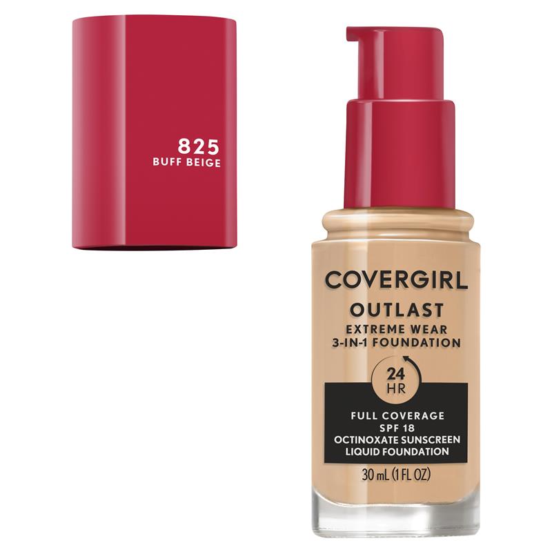 Load image into Gallery viewer, Covergirl Outlast Extreme Wear Foundation 825 Buff Beige 30ml
