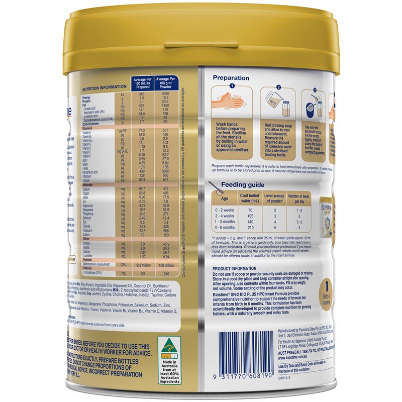 Load image into Gallery viewer, Biostime SN-2 BIO PLUS HPO Infant Formula Stage 1 800g
