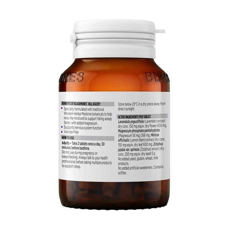 Load image into Gallery viewer, Blackmores Fall Asleep 60 Tablets
