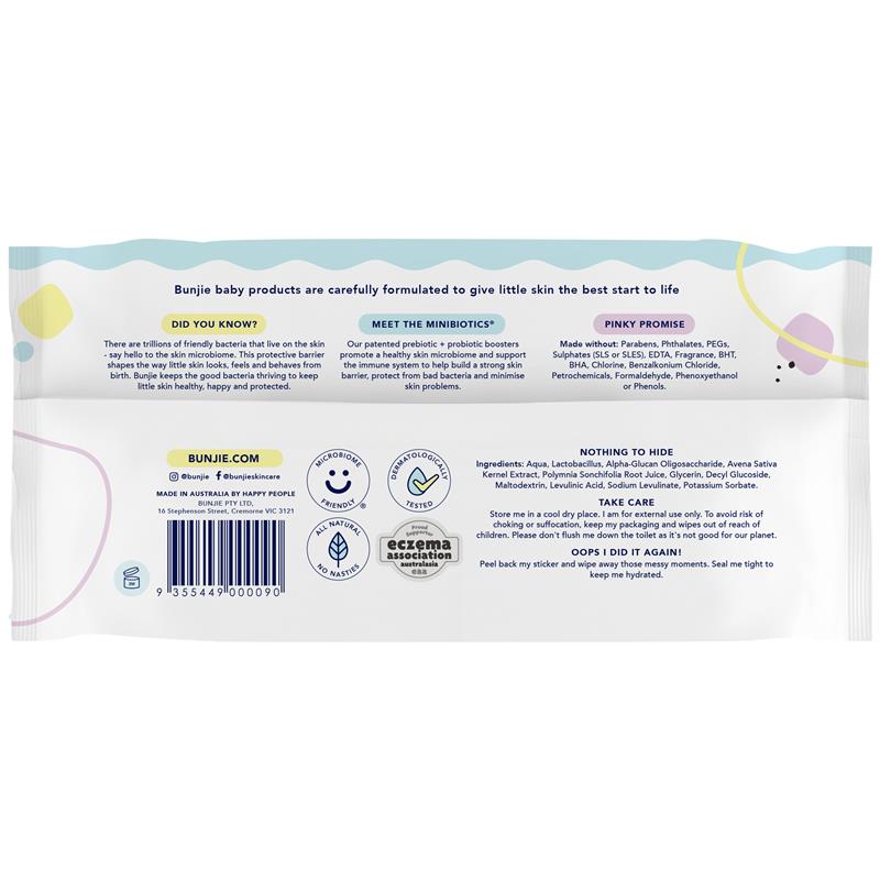 Load image into Gallery viewer, Bunjie Probiotic Baby Wipes 80 Pack
