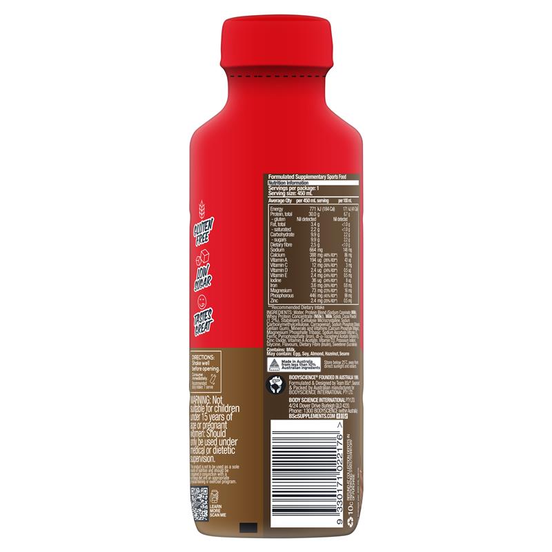 Load image into Gallery viewer, BSc RTD Protein Shake Chocolate 450ml
