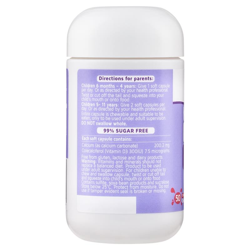 Load image into Gallery viewer, Nature's Way Kids Smart Calcium + Vitamin D 50 Chewable Capsules
