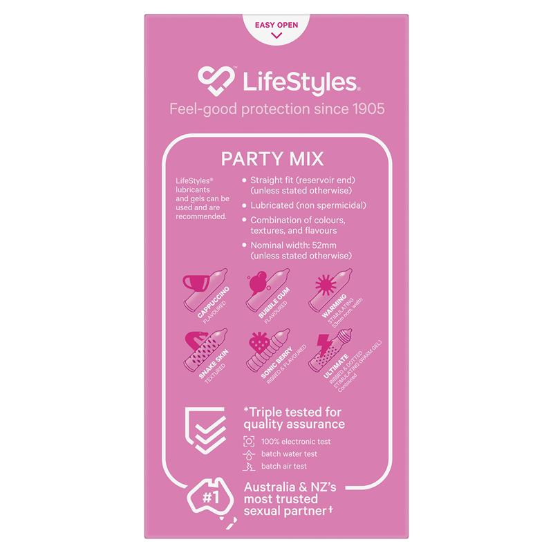 Load image into Gallery viewer, LifeStyles Condoms Party Mix 20 Pack

