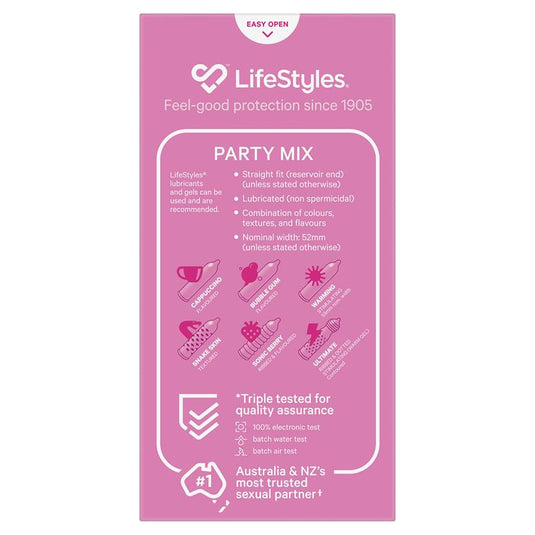 LifeStyles Condoms Party Mix 20 Pack