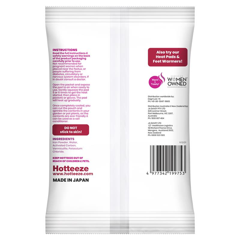 Load image into Gallery viewer, Hotteeze Heat Pads Hand Warmers 10 Pack
