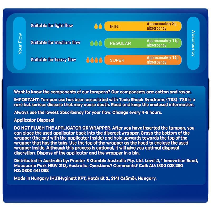 Load image into Gallery viewer, Tampax Super Tampons with Applicator 20 Pack
