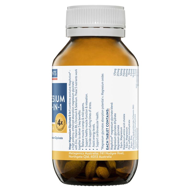 Load image into Gallery viewer, Ethical Nutrients Mega Magnesium Glycinate 5-in-1 60 Tablets
