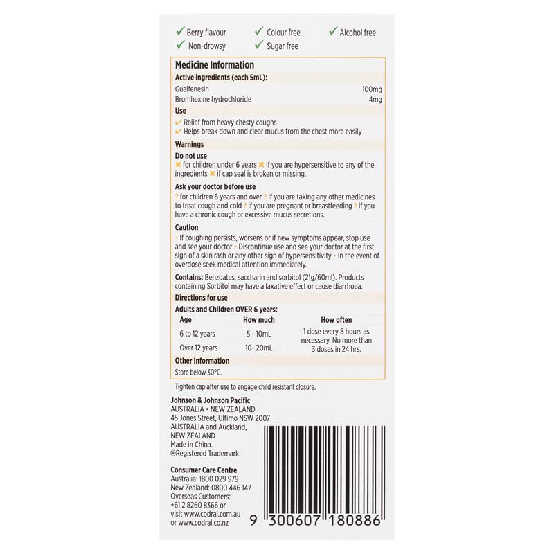Load image into Gallery viewer, Codral Mucus Cough Forte 200ml
