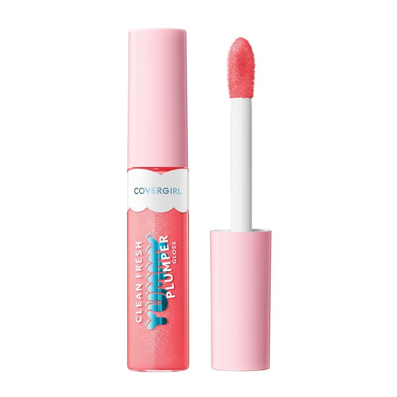 Load image into Gallery viewer, Covergirl Clean Fresh Yummy Gloss Plumper Lip Gloss #840 Be Chill My Heart 1.7ml
