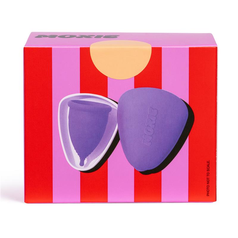Load image into Gallery viewer, Moxie Menstrual Cup with Purse-worthy Pod Regular
