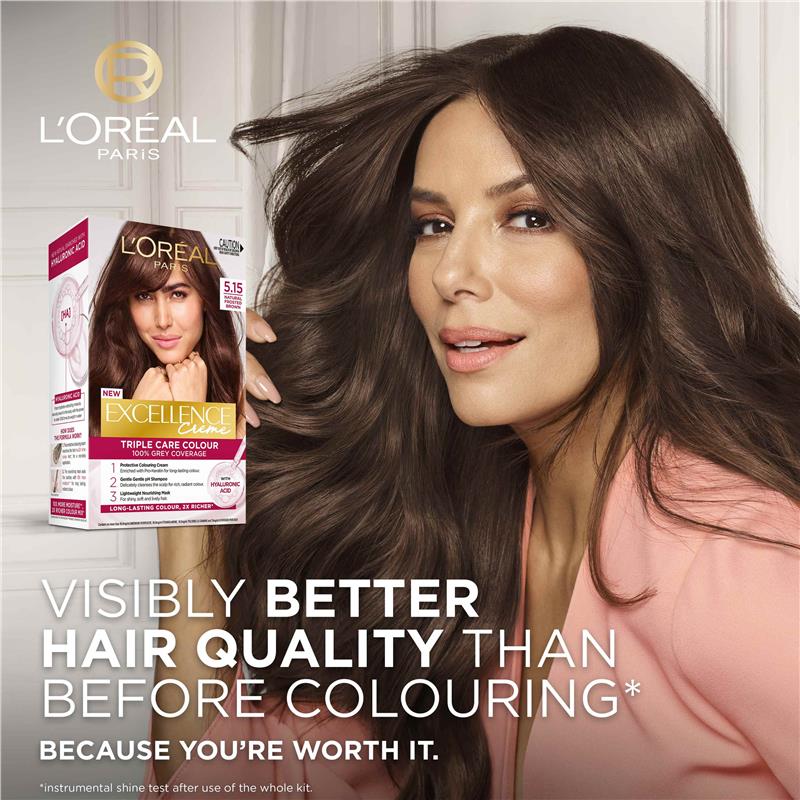 Load image into Gallery viewer, L'Oreal Excellence Creme 5.15 Natural Frosted Brown Hair Colour
