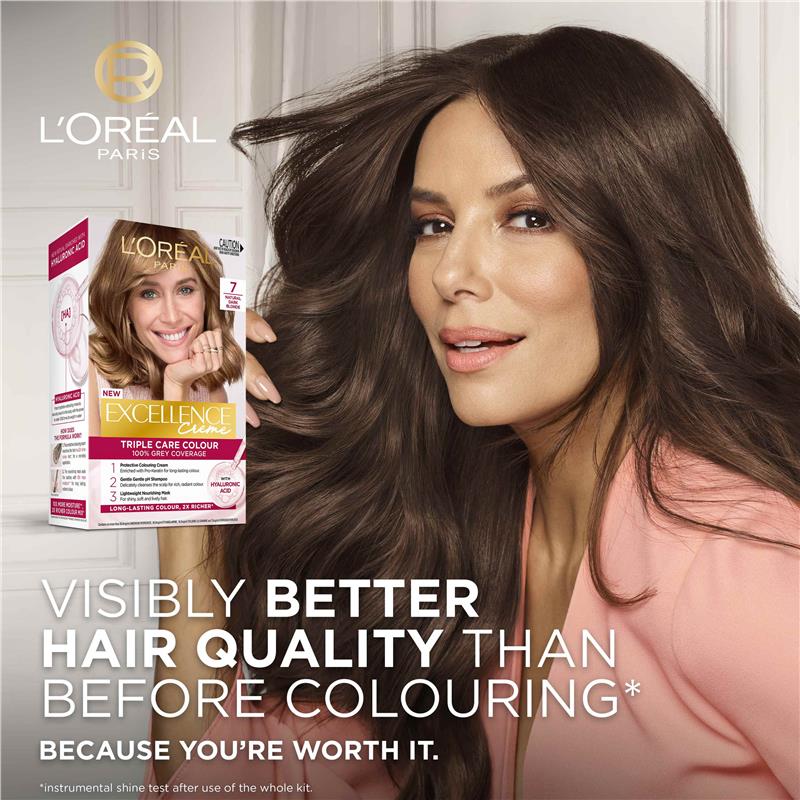 Load image into Gallery viewer, L'Oreal Excellence Creme 7 Dark Blonde Hair Colour
