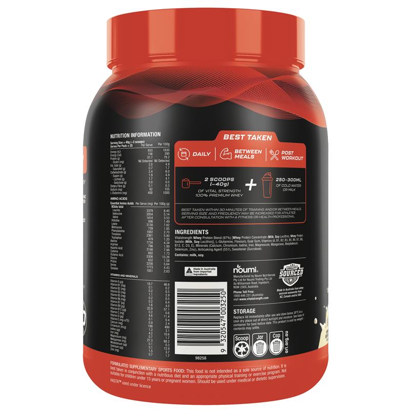 Load image into Gallery viewer, Vital Strength Launch Whey Protein Vanilla 1kg
