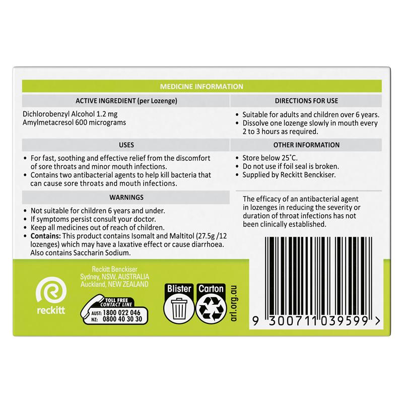 Load image into Gallery viewer, Strepsils Sore Throat Relief Sugar Free Lozenges Lemon 36 pack
