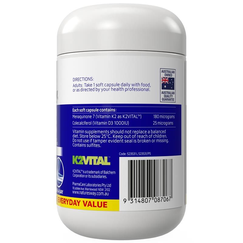 Load image into Gallery viewer, Nature's Way K2+D3 120 Capsules

