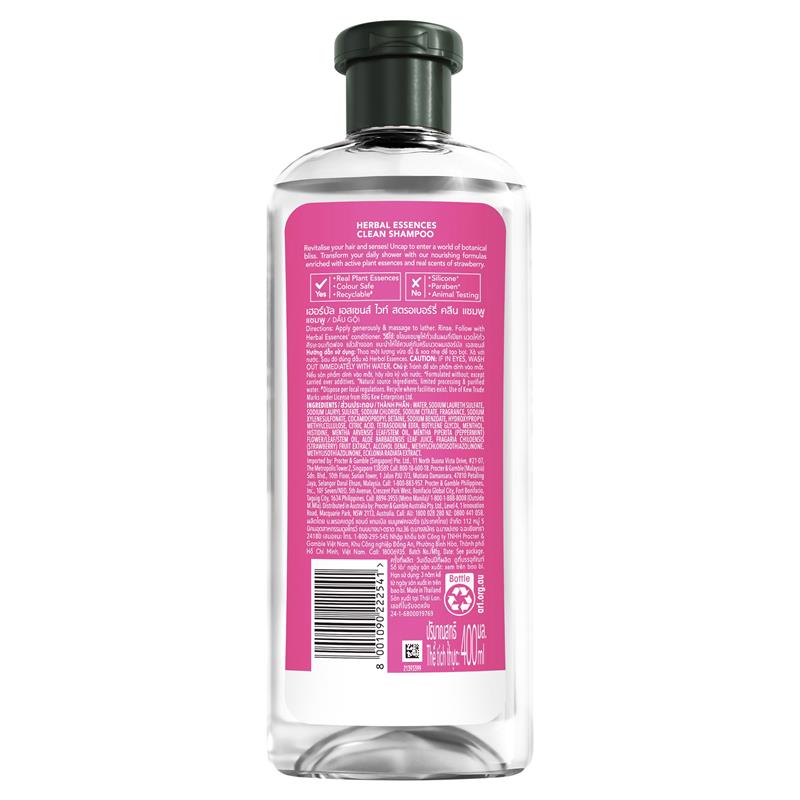 Load image into Gallery viewer, Herbal Essences Bio Renew White Strawberry &amp; Mint Shampoo 400ml
