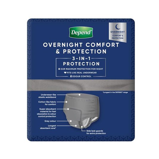 Depend Underwear Realfit Night Defence Male Large 8 Pack