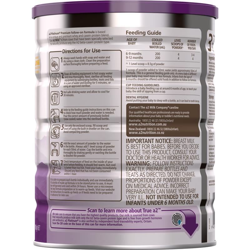 Load image into Gallery viewer, A2 Platinum Premium Follow On Formula Stage 2 From 6 Months 900g
