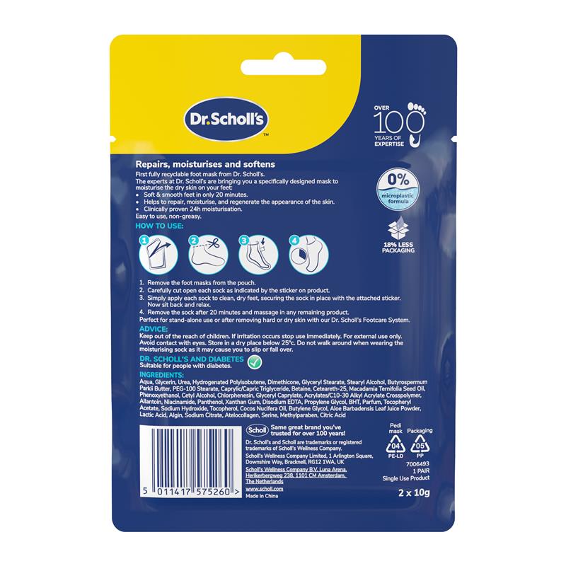 Load image into Gallery viewer, Dr.Scholls Moisturising Foot Mask 1 Pair
