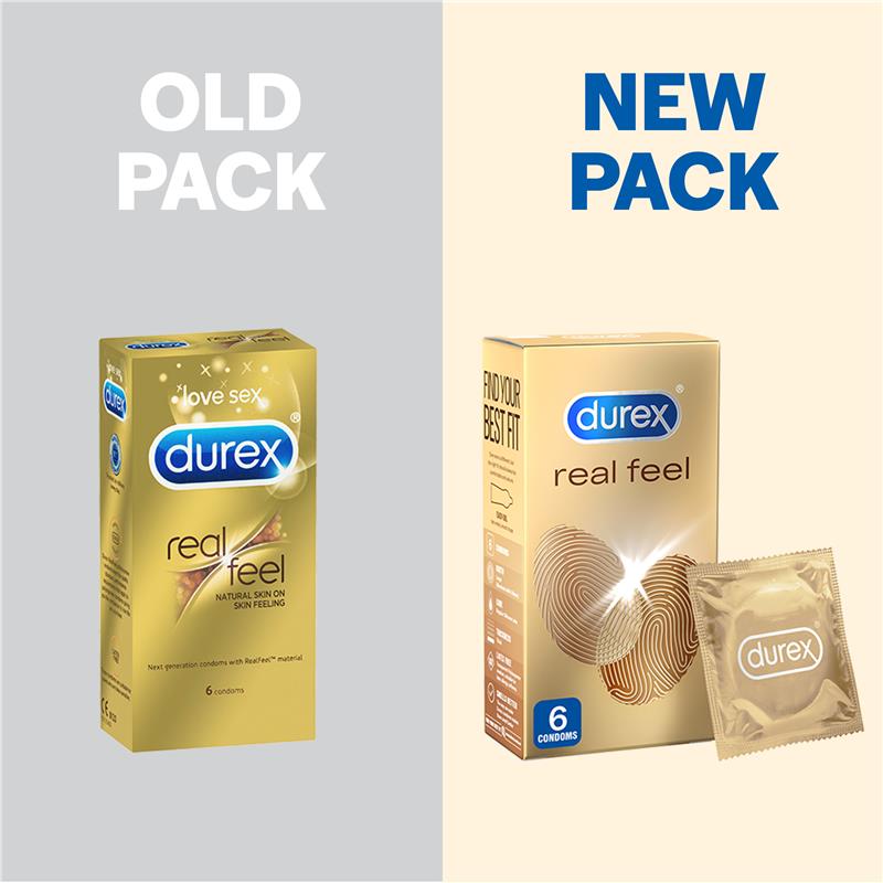Load image into Gallery viewer, Durex Real Feel Condoms 6 Pack
