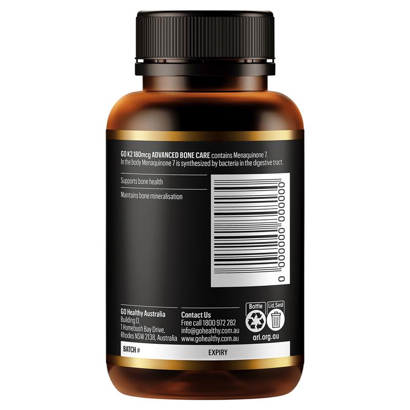 Load image into Gallery viewer, Go Healthy K2 180mcg Advanced Bone Care 30 Soft Capsules
