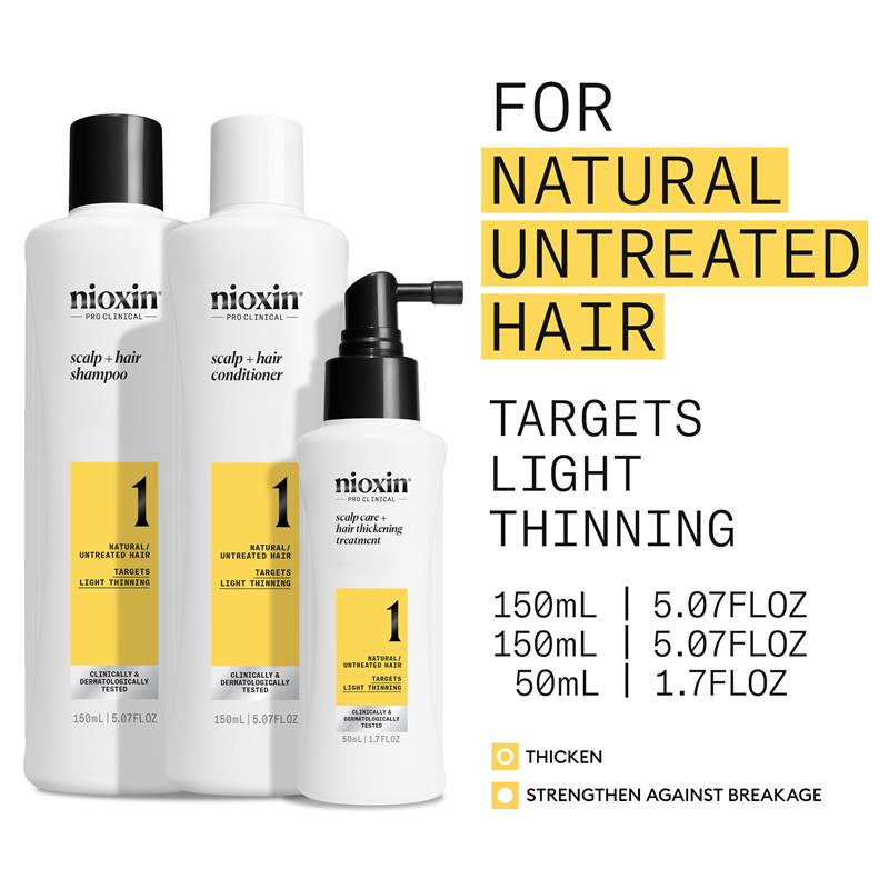 Load image into Gallery viewer, Nioxin Scalp + Hair Thickening System 1 Trial Kit
