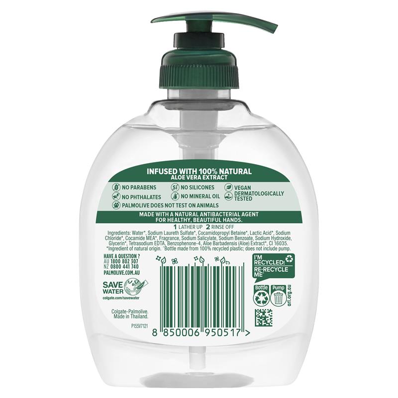Load image into Gallery viewer, Palmolive Antibacterial Softwash Hand Wash Cucumber &amp; Aloe Vera 250ml
