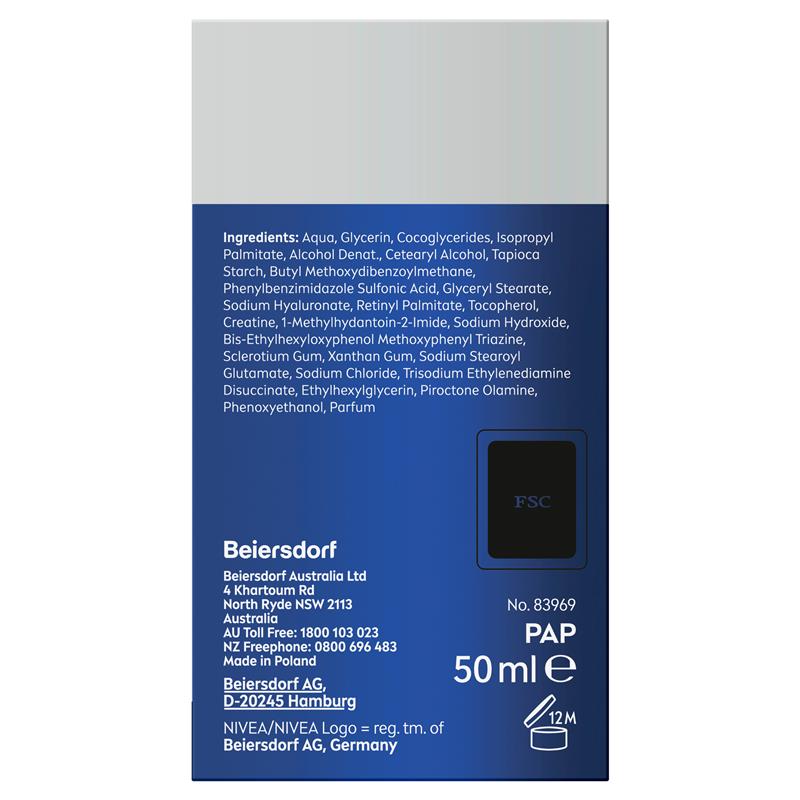 Load image into Gallery viewer, NIVEA MEN Active Age Moisturising Cream SPF 15 50ml
