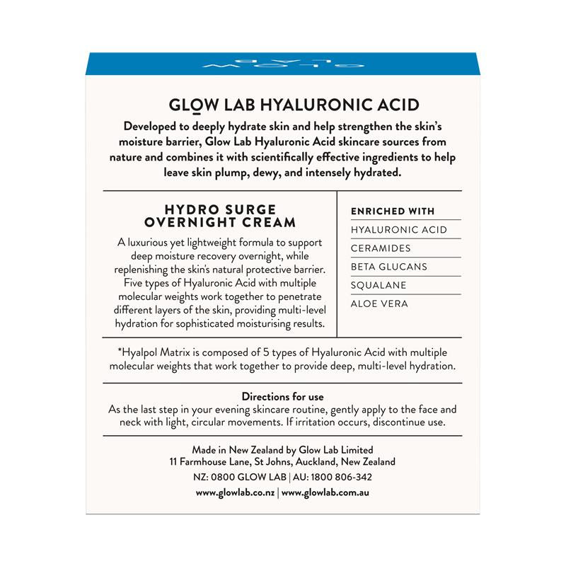 Load image into Gallery viewer, Glow Lab Hyaluronic Acid Hydro Surge Night Cream 50g
