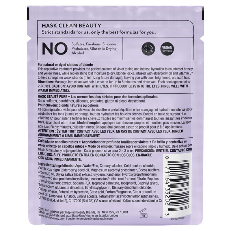 Load image into Gallery viewer, Hask Blonde Care Purple Deep Conditioner 50g Sachet
