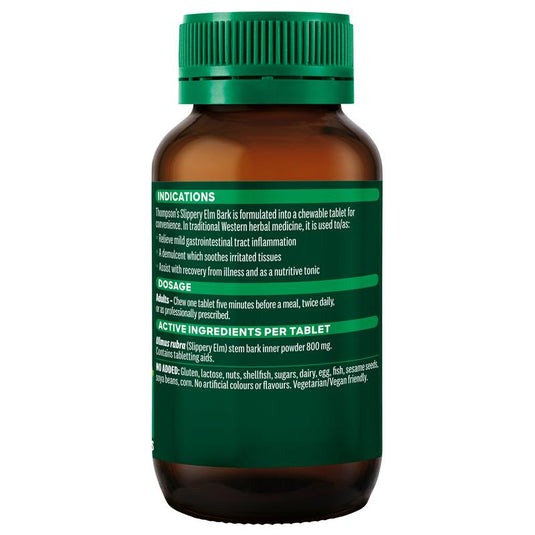Thompson's Slippery Elm Bark 800mg 60 Tablets