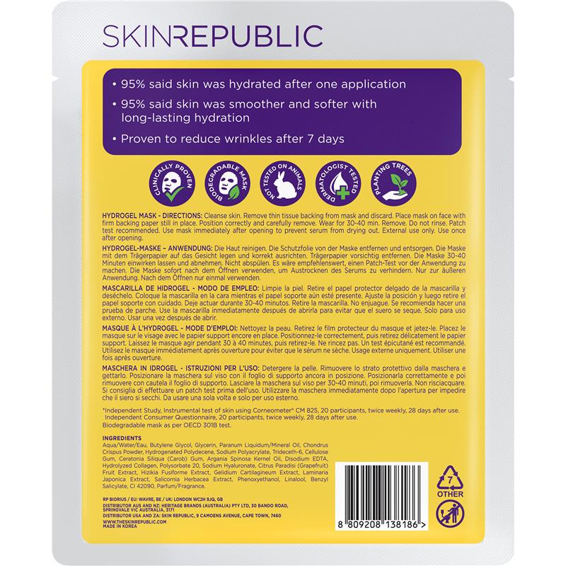Load image into Gallery viewer, Skin Republic Collagen Hydrogel Face Mask
