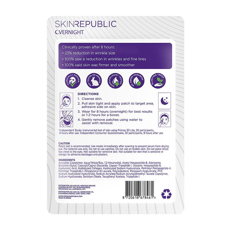 Load image into Gallery viewer, Skin Republic Overnight Anti-Wrinkle Patches 12 Pack
