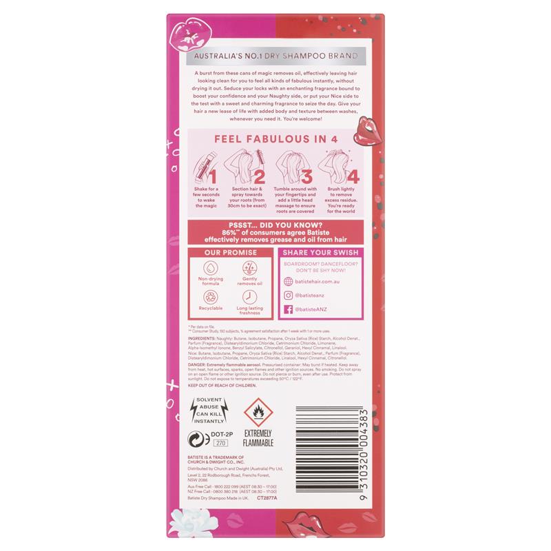 Load image into Gallery viewer, Batiste Naughty &amp; Nice Dry Shampoo Gift Set 200ml
