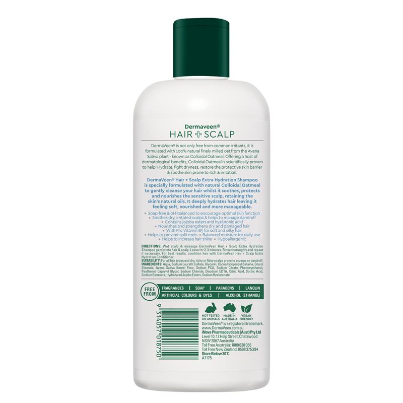 Load image into Gallery viewer, DermaVeen Hair + Scalp Extra Hydration Shampoo 500ml
