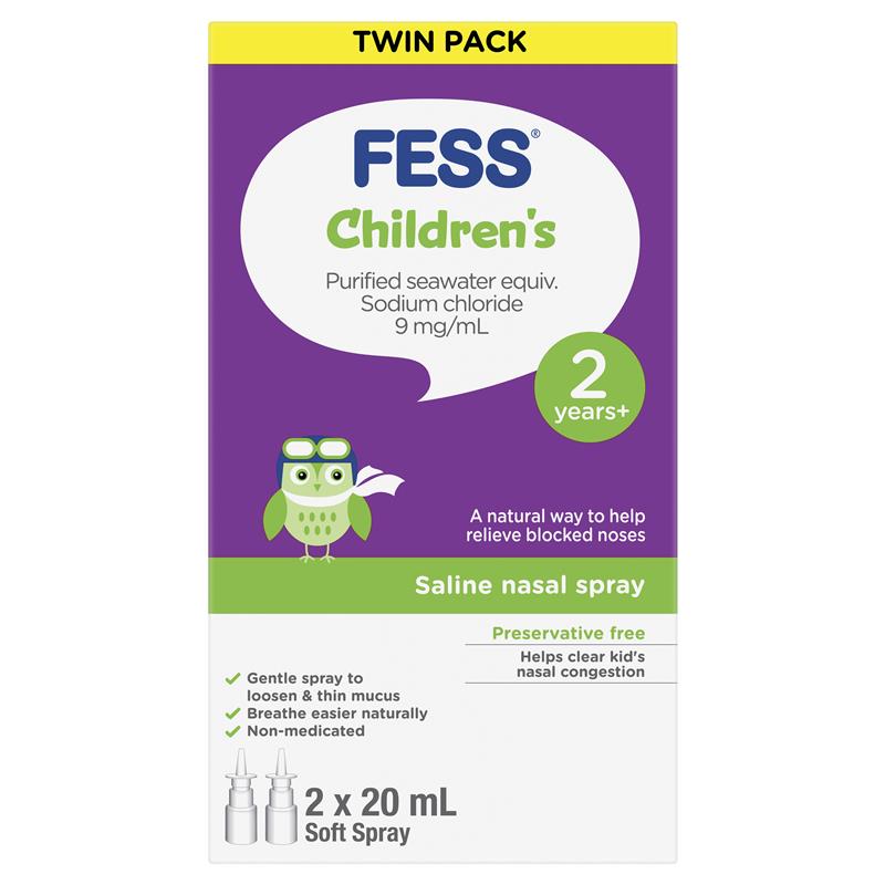 Load image into Gallery viewer, Fess Childrens Nasal Spray 20ml Twin Pack Exclusive Size
