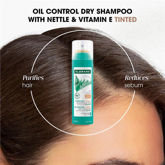 Klorane Dry Shampoo With Nettle & Vitamin E Dark Hair 150ml