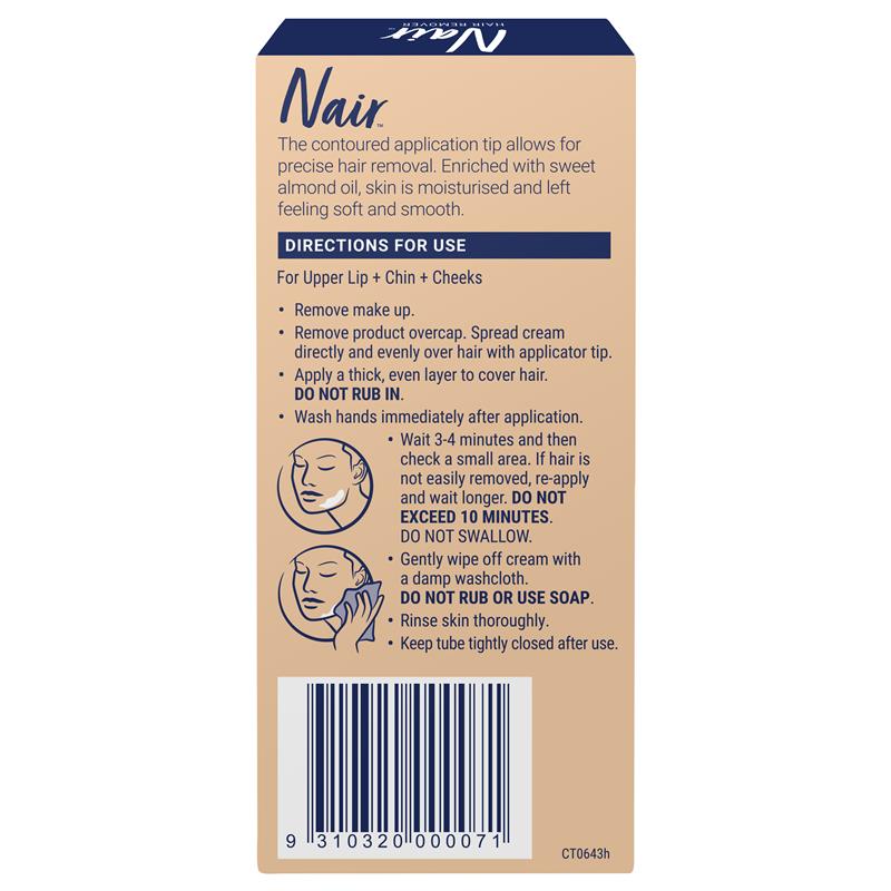Load image into Gallery viewer, Nair Precision Facial Hair Removal Cream 20g

