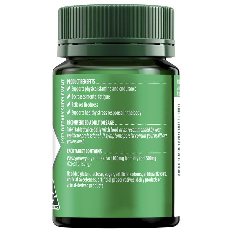 Load image into Gallery viewer, Nature's Own Korean Ginseng 500mg 60 Tablets

