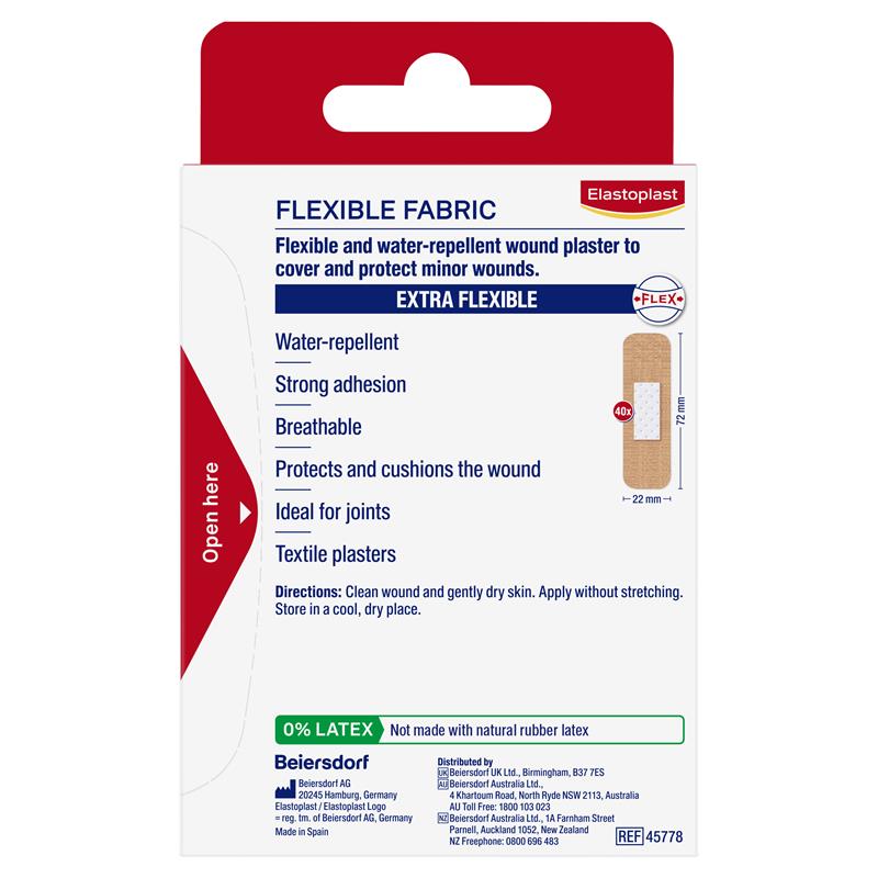 Load image into Gallery viewer, Elastoplast Flexible Fabric Strips 40 Pack
