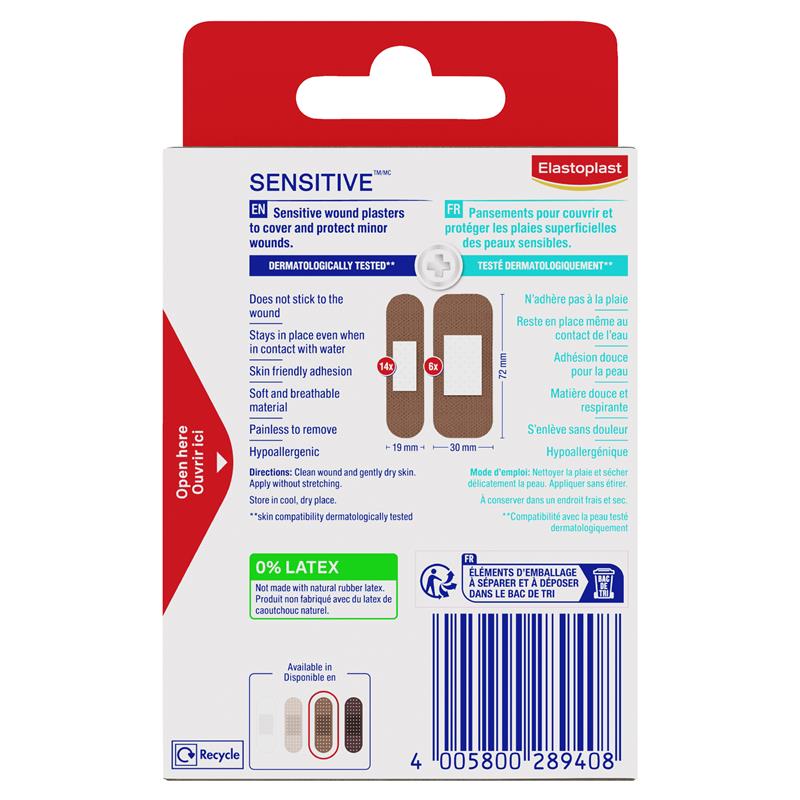 Load image into Gallery viewer, Elastoplast Sensitive Skin Tone Plasters 20 Medium
